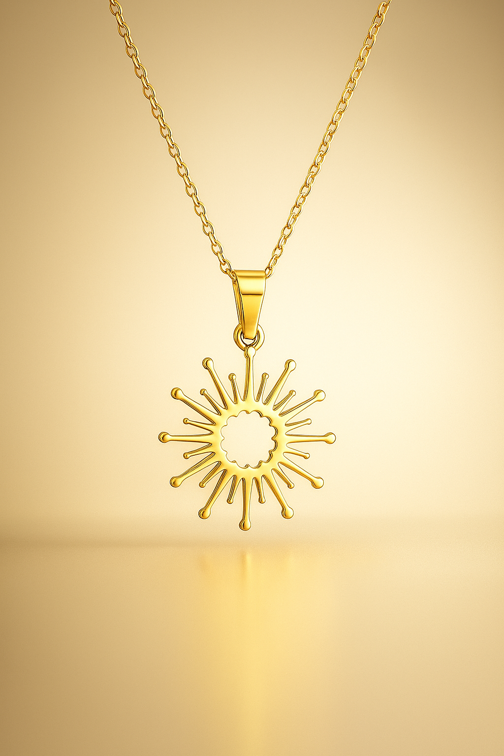 Colar Sol- Aço Inox