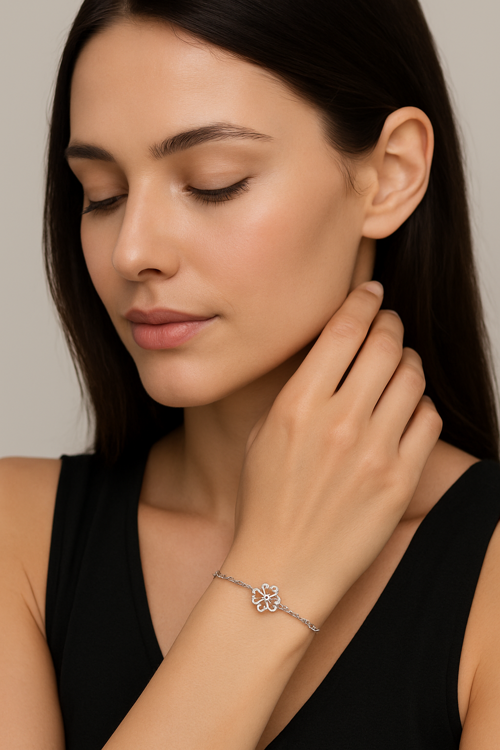 Pulseira Trevo– Aço Inoxidável (Dourado / Prateado)