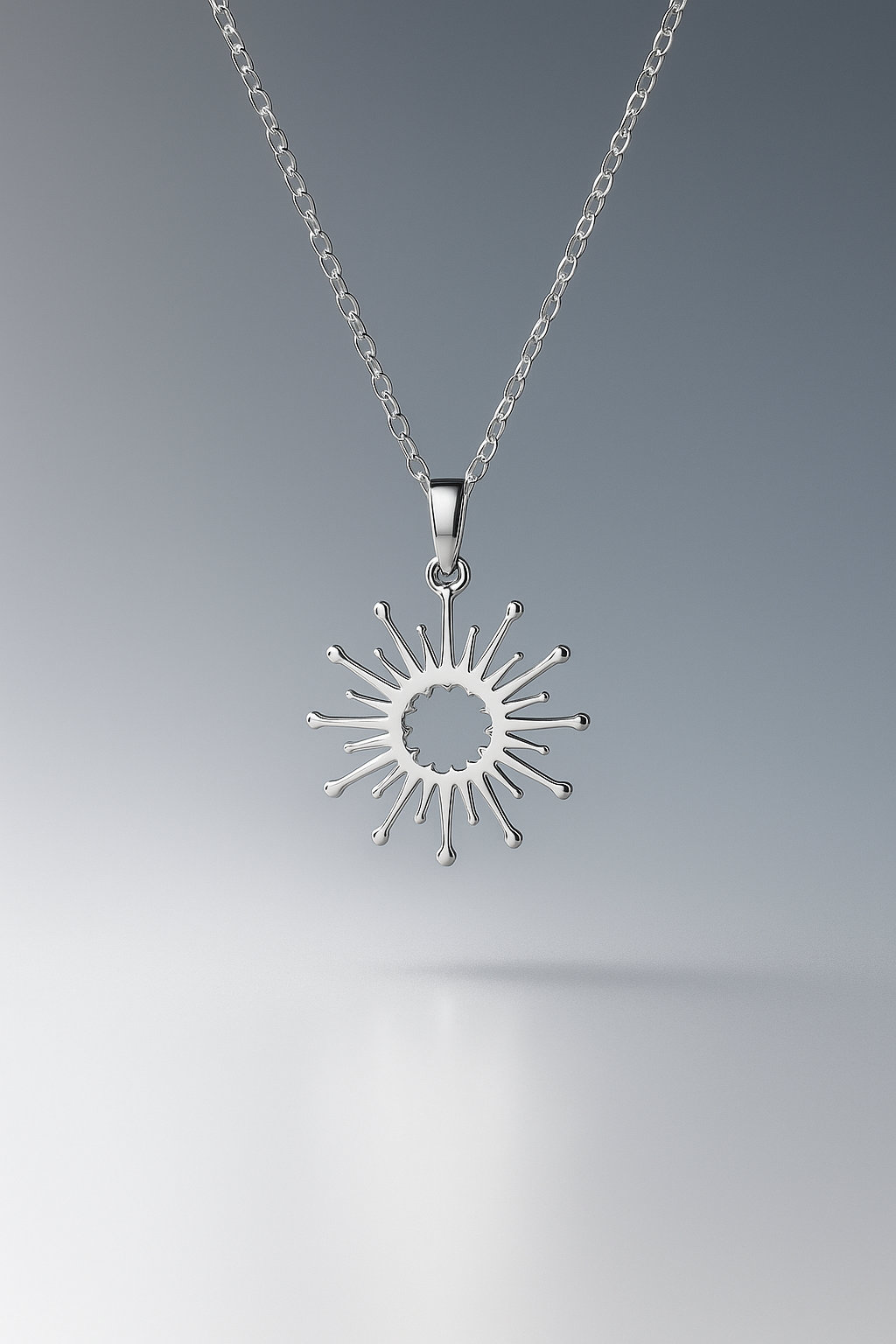 Colar Sol- Aço Inox